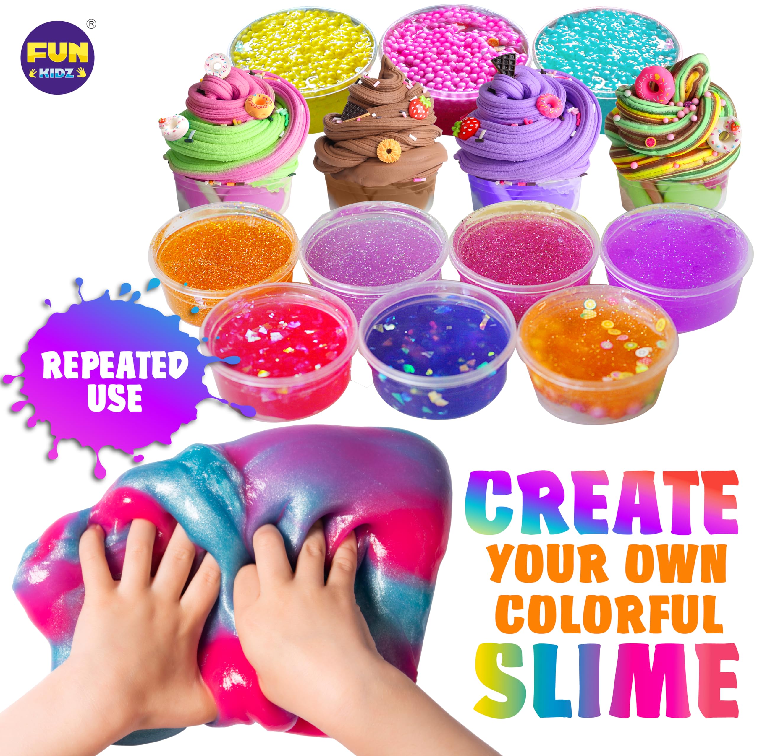 Food-grade dyes and washable non-toxic slime