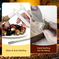 Food grade olive stuffer tool for stuffed olives