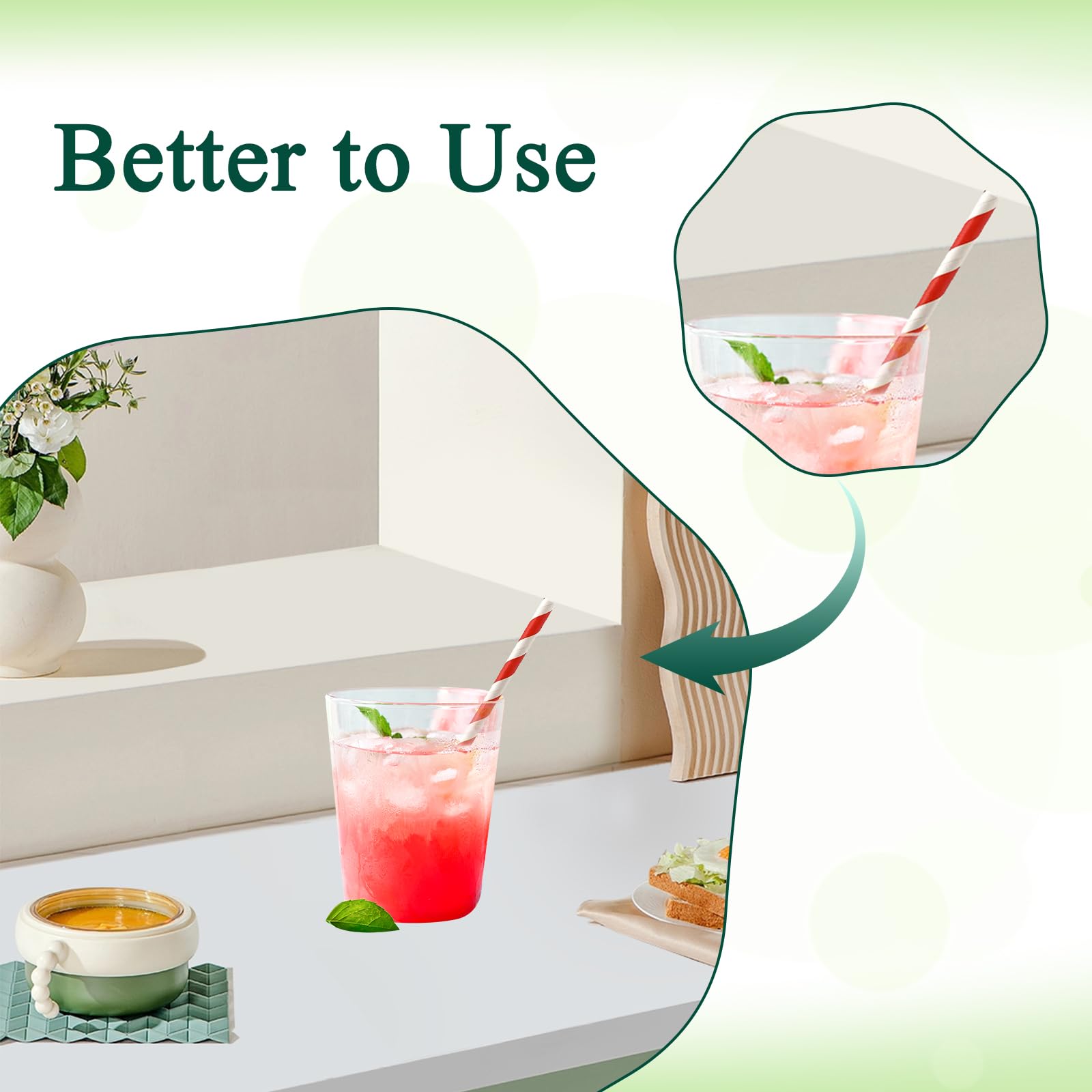 colorful straws for parties and crafts in 10 colors