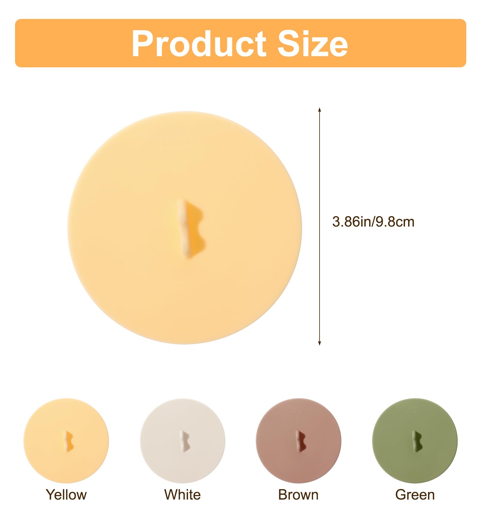 Food grade silicone cup lids for mugs