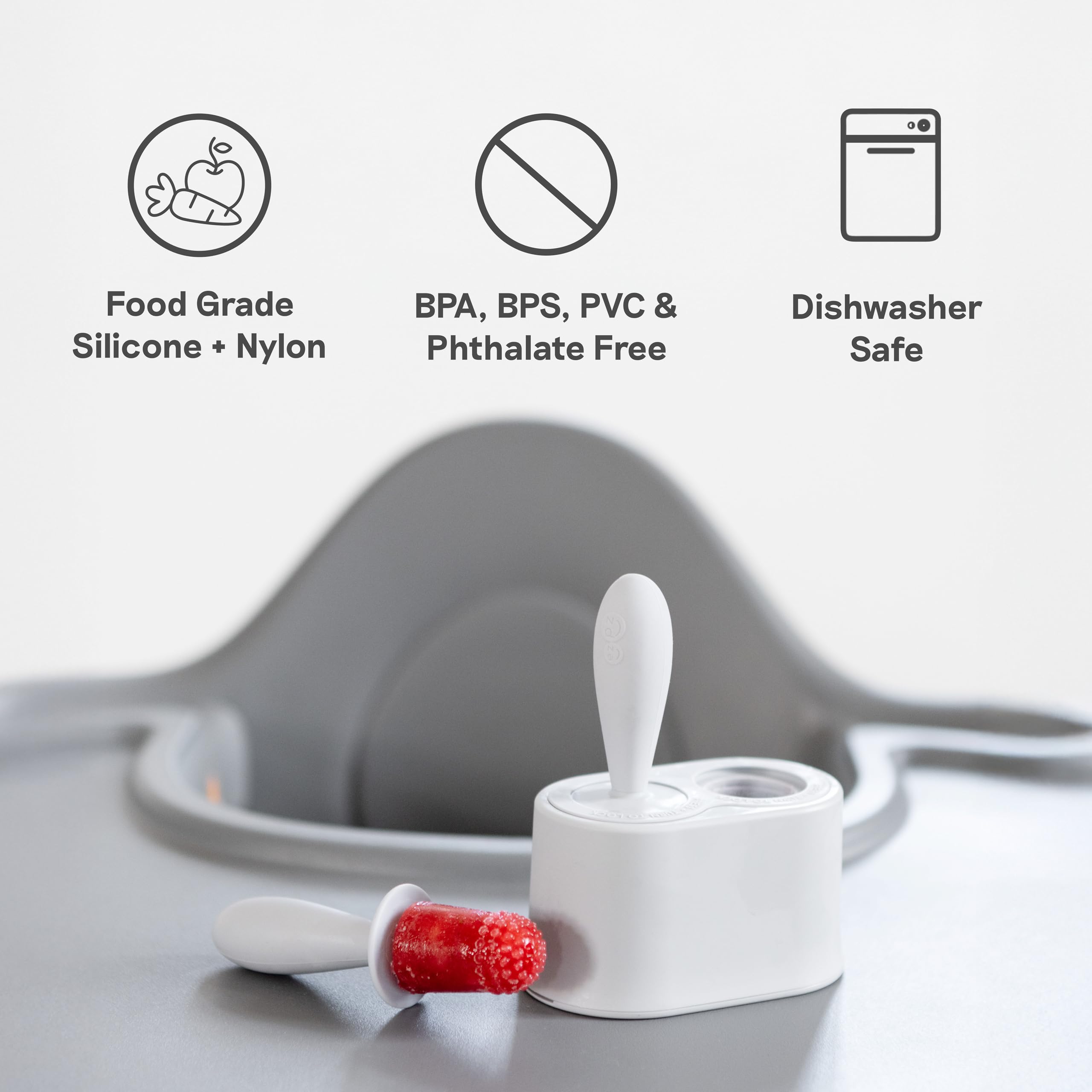 Popsicle mold set ezpz Tiny Pops blush