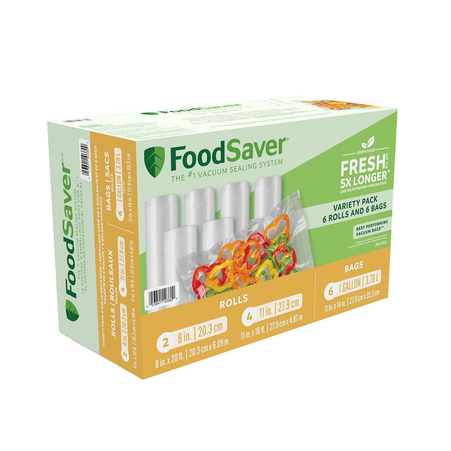 FoodSaver vacuum seal variety pack main image