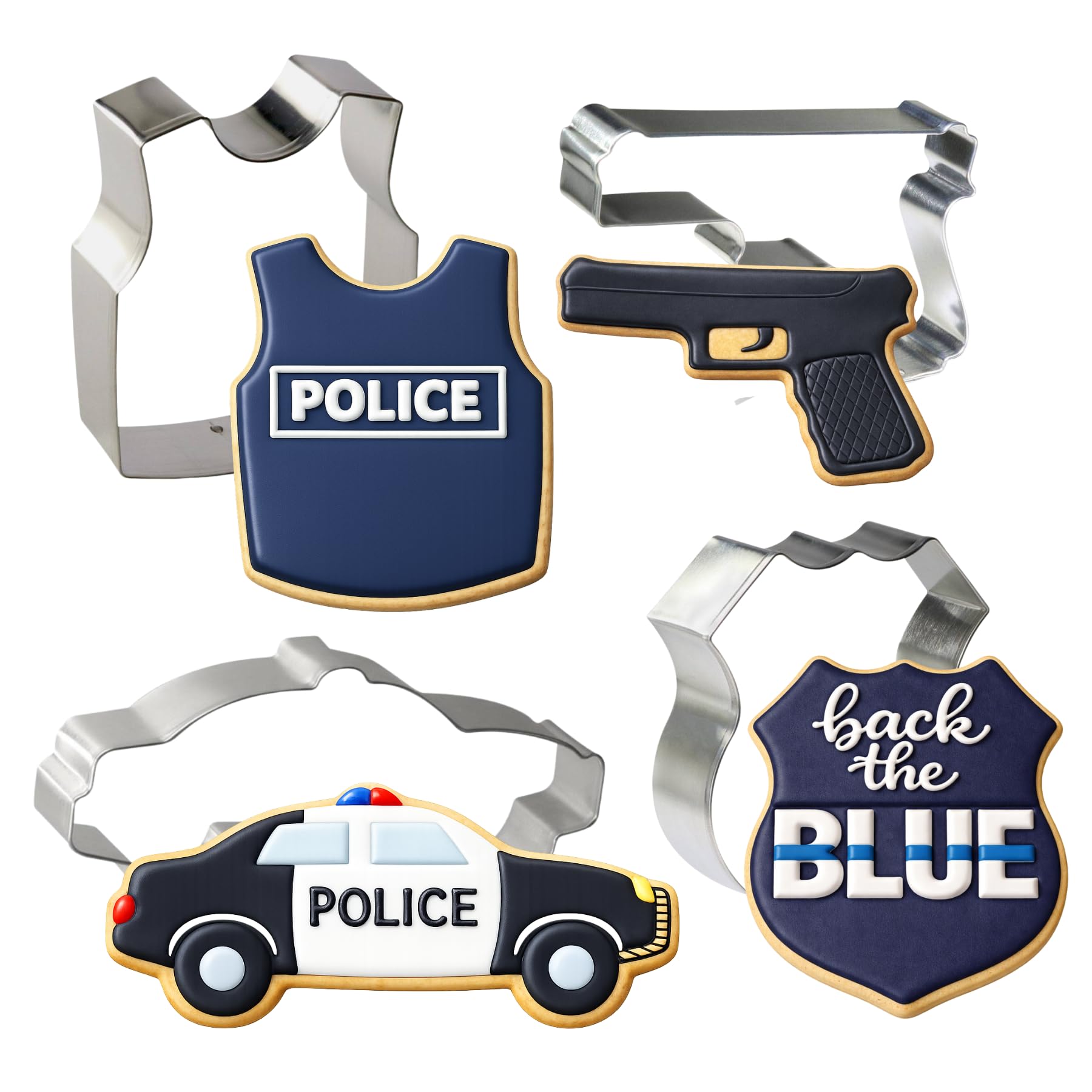 Foose police badge cookie cutter