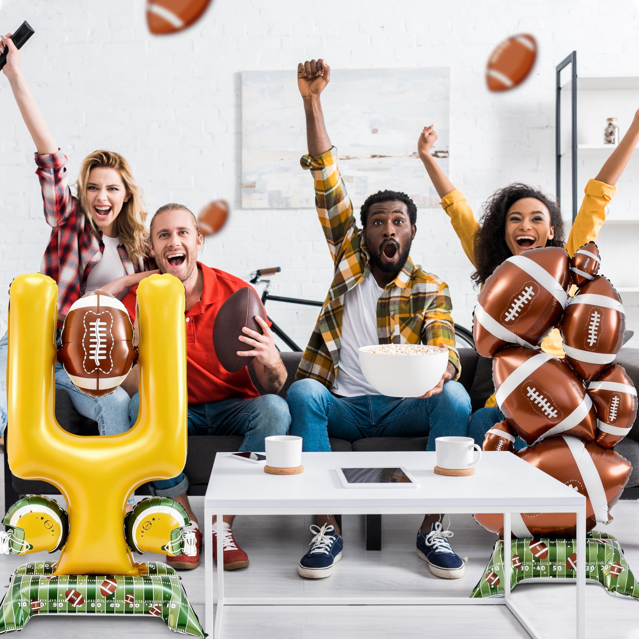 durable foil paper football balloons for sports themed party