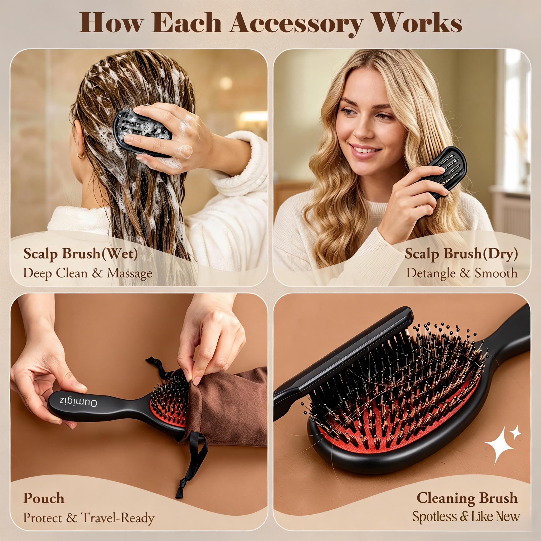 Brush set suitable for women men kids