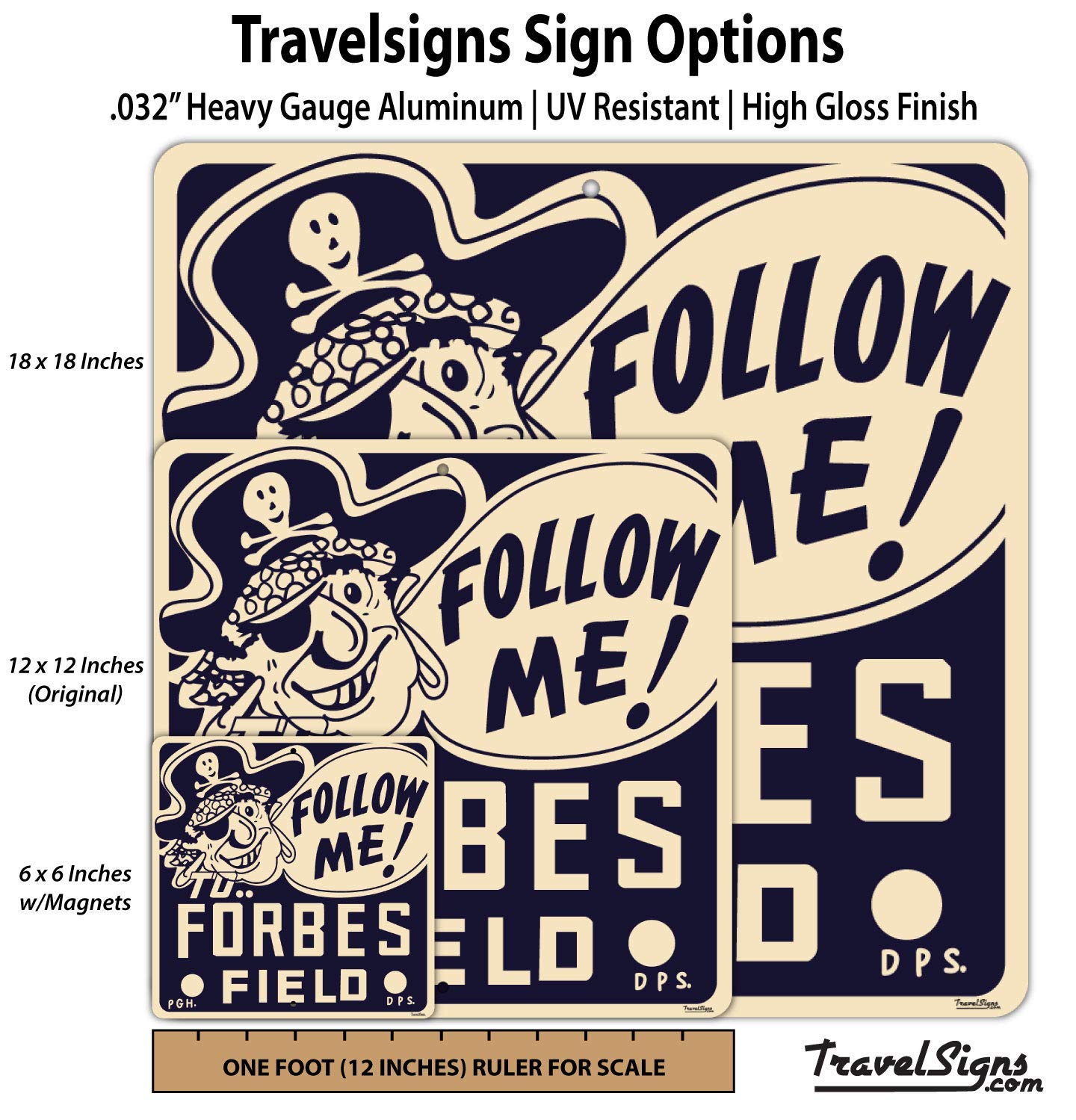 Forbes Field retro style sign in a home bar or den setting