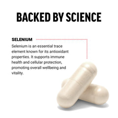 Vegan friendly selenium capsules packaging