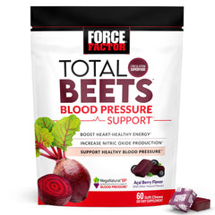 Force Factor Total Beets Blood Pressure Support soft chews acai berry flavor