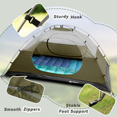Forceatt Camping Tent rainfly and groundsheet with PU coating