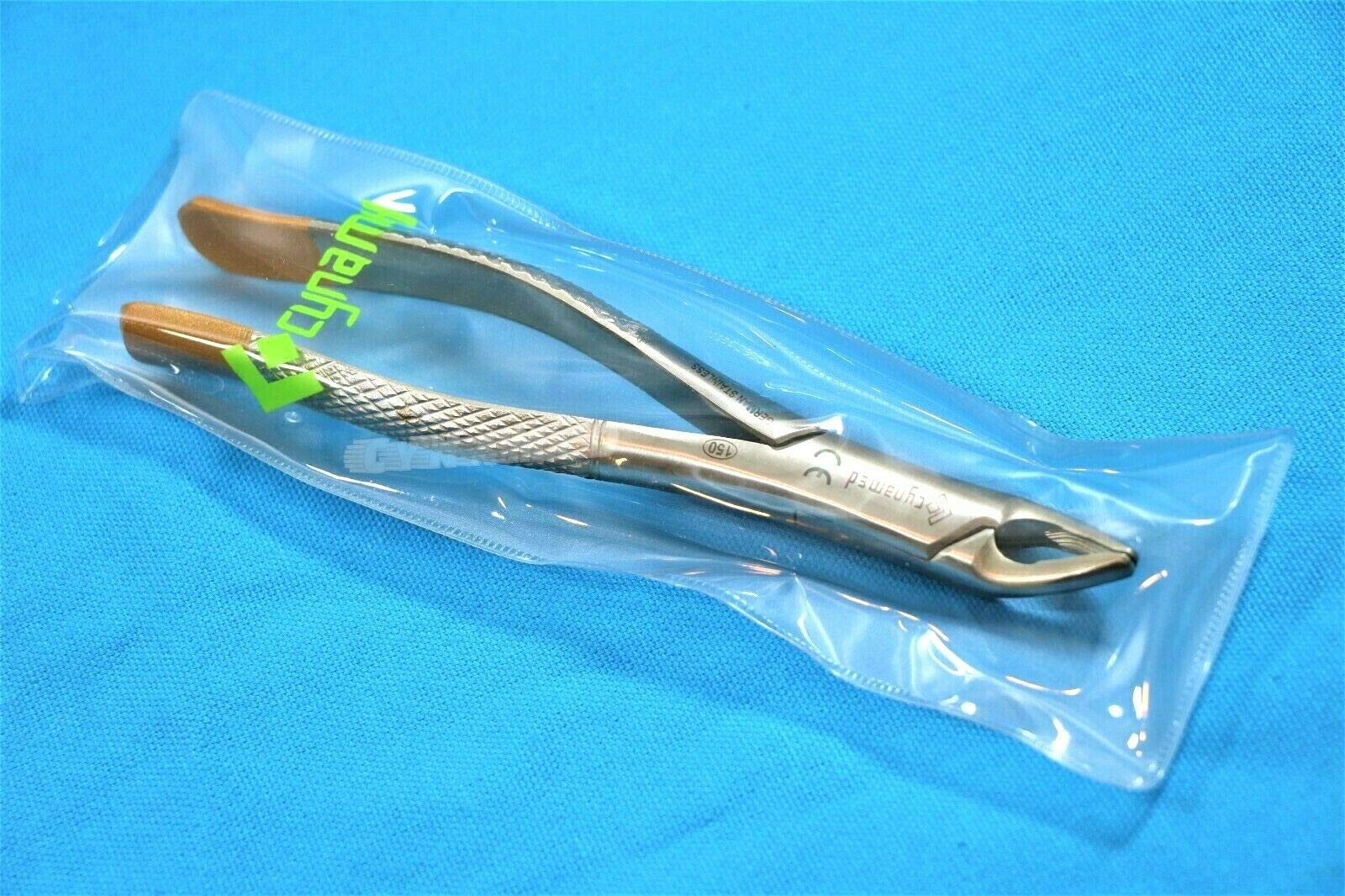 6 inch ergonomic premium German dental forceps satin finish