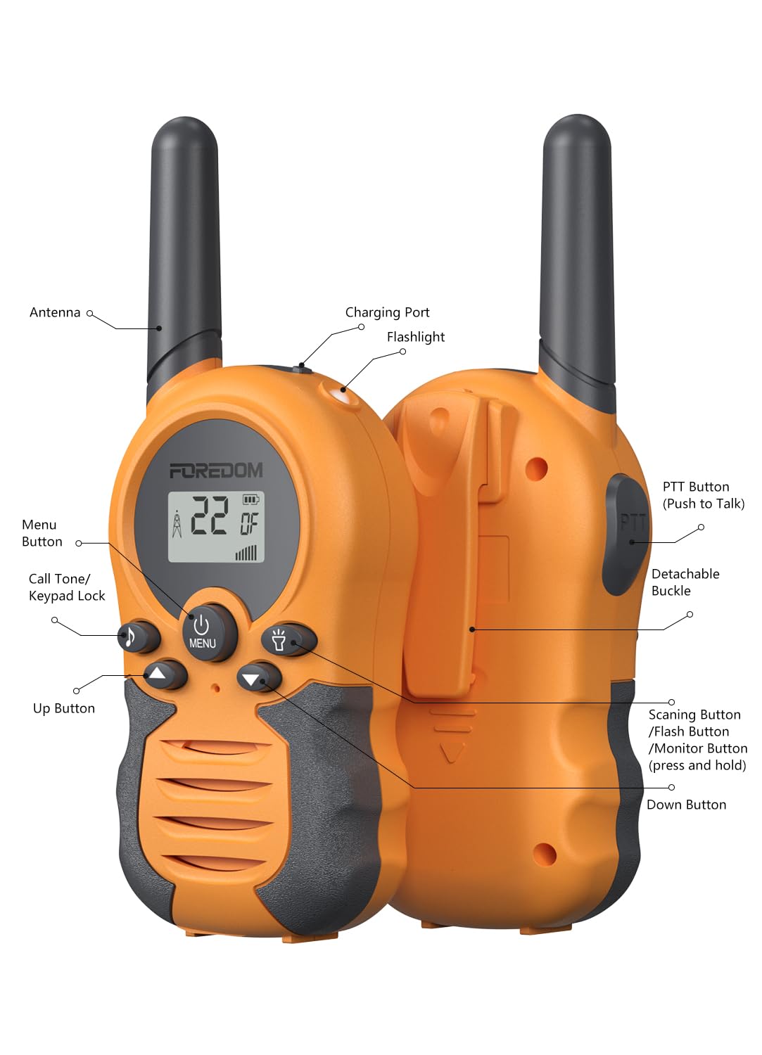 FOREDOM gift box packaging for kids walkie talkies