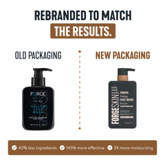 Forge Skin Beef Tallow Face Wash packaging for men
