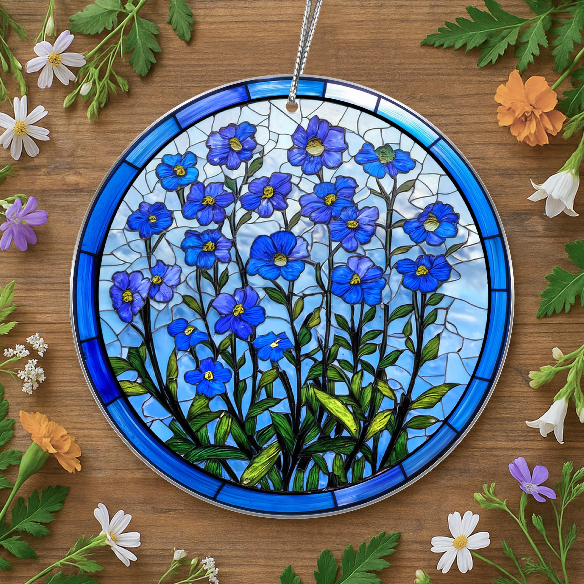 Gift-ready memorial suncatcher for remembrance window