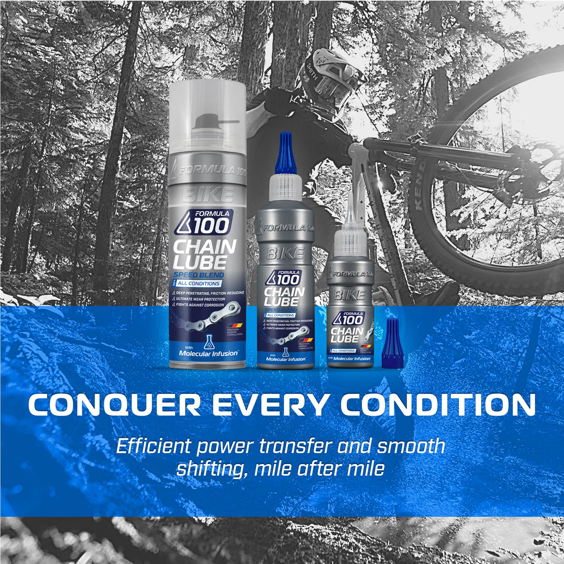 All-condition chain lubricant for road gravel MTB