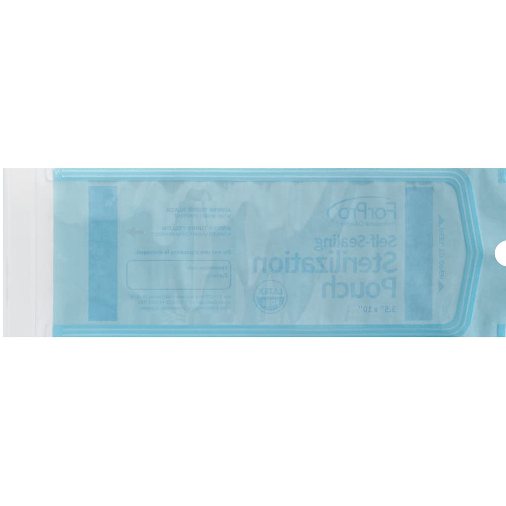 ForPro color indicator sterilization pouches paper side guidance