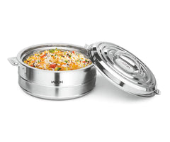 Fortuner stainless steel casserole 1.0 Litre Milton set Silver