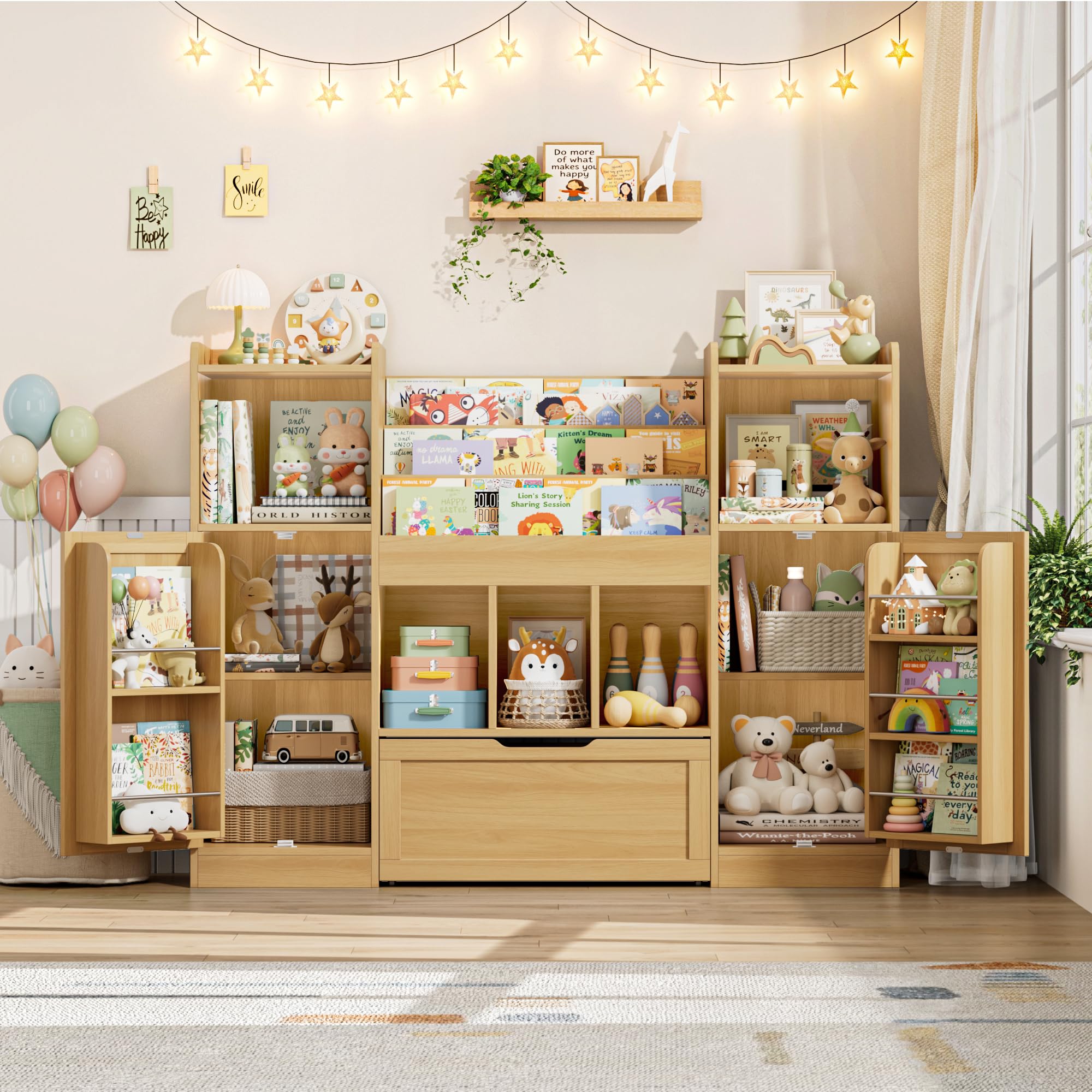 Safe and tidy playroom with FOTOSOK storage organizer