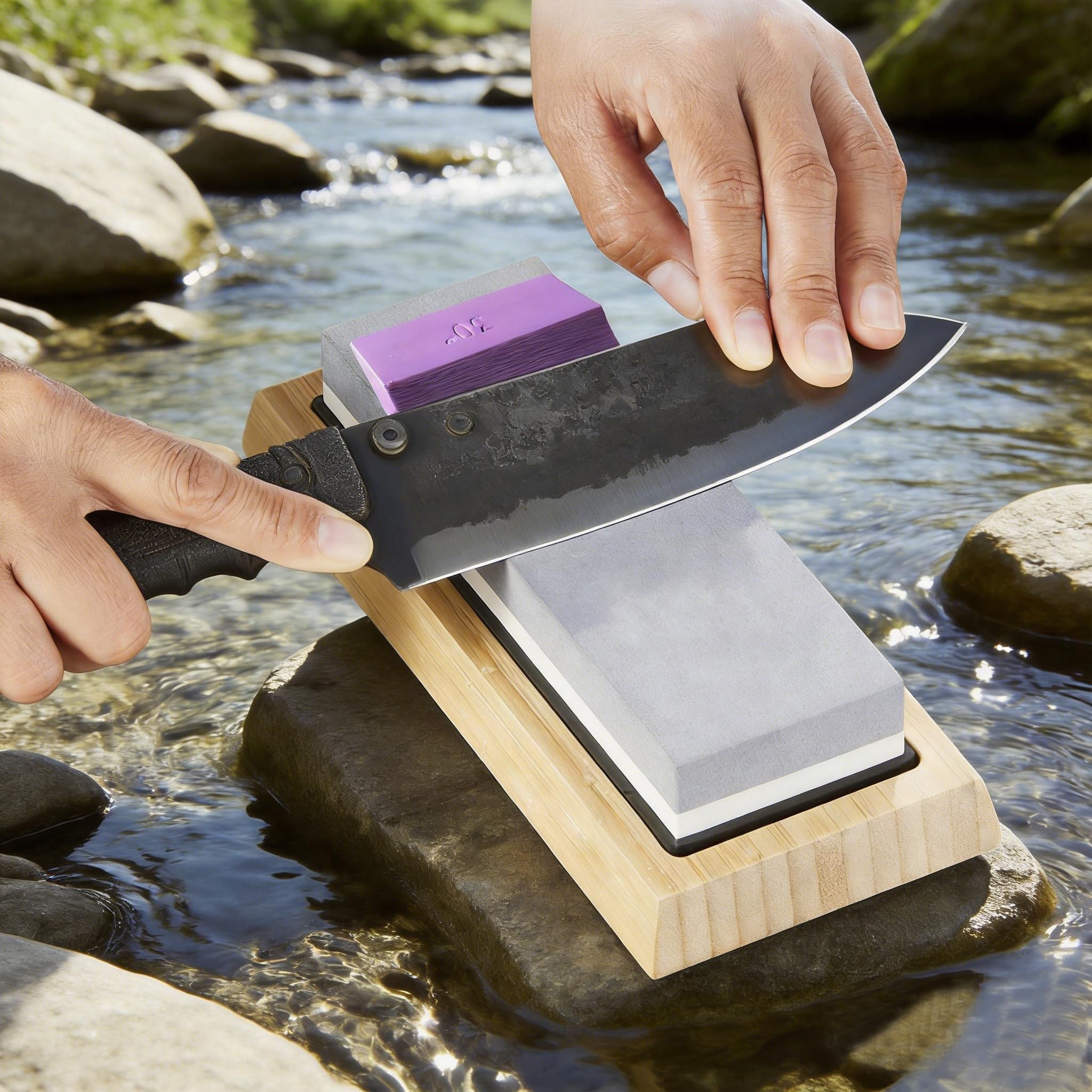 Beginner friendly knife angle guide for sharpening stones