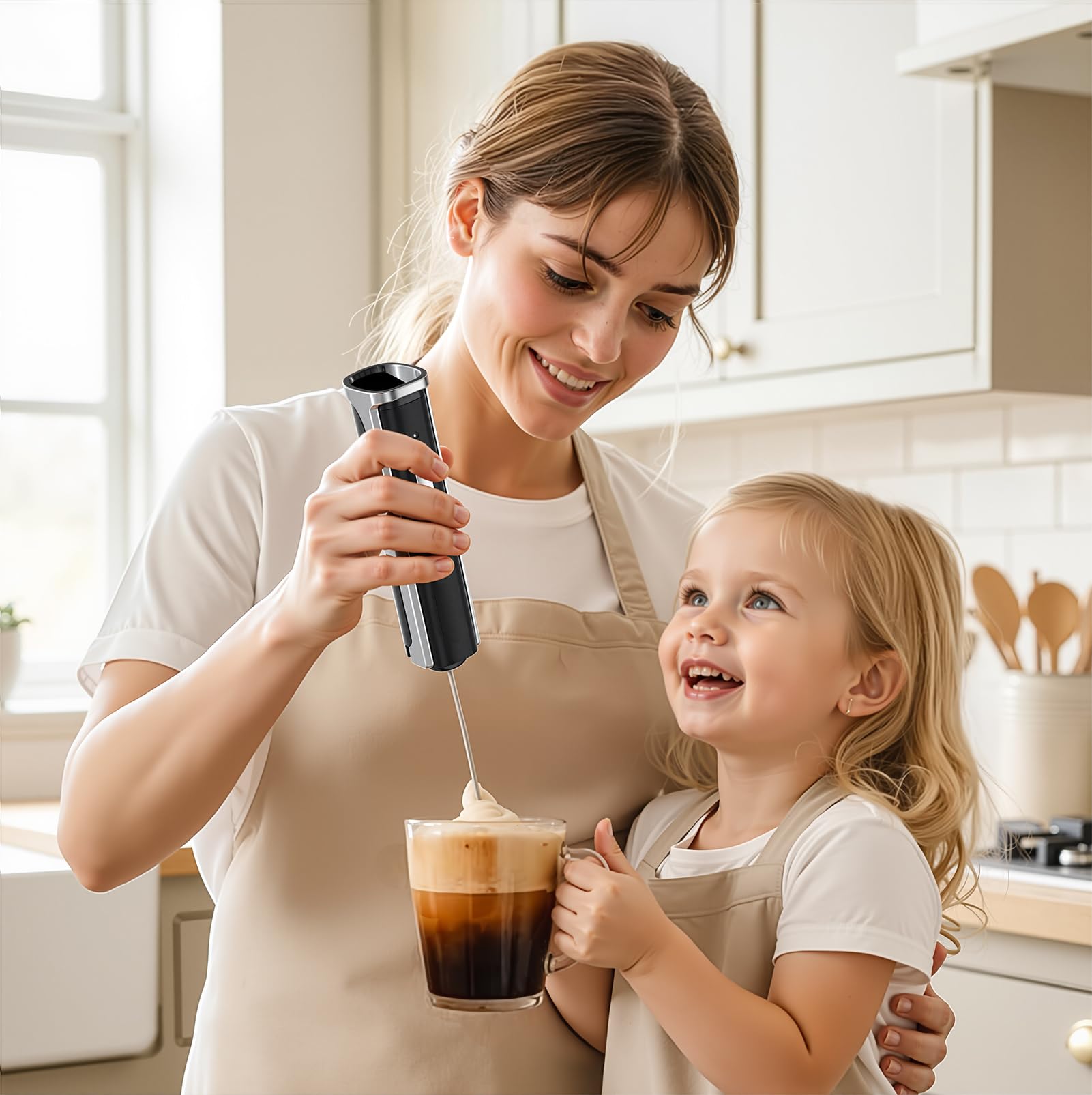 Integrated stand and four attachments included black