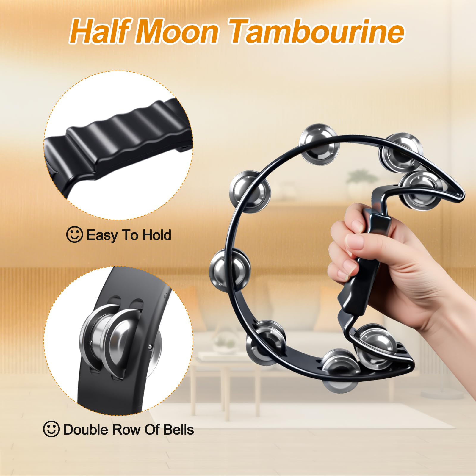 Four-bell tambourine component of the set
