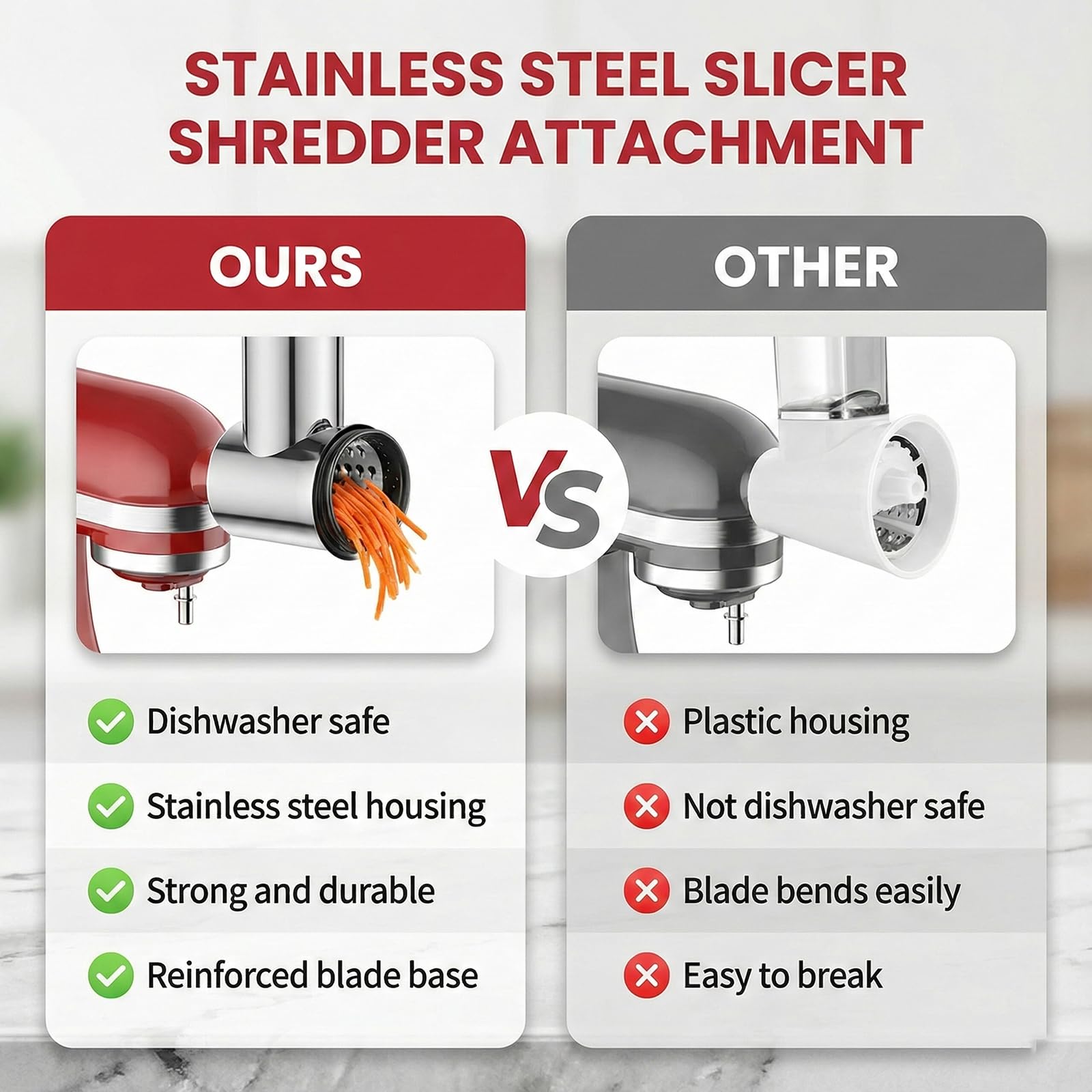 3mm fine shredding blade and 2.5mm fine shredding blade blades
