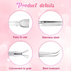 shovel-head tweezer for cake decoration stainless steel
