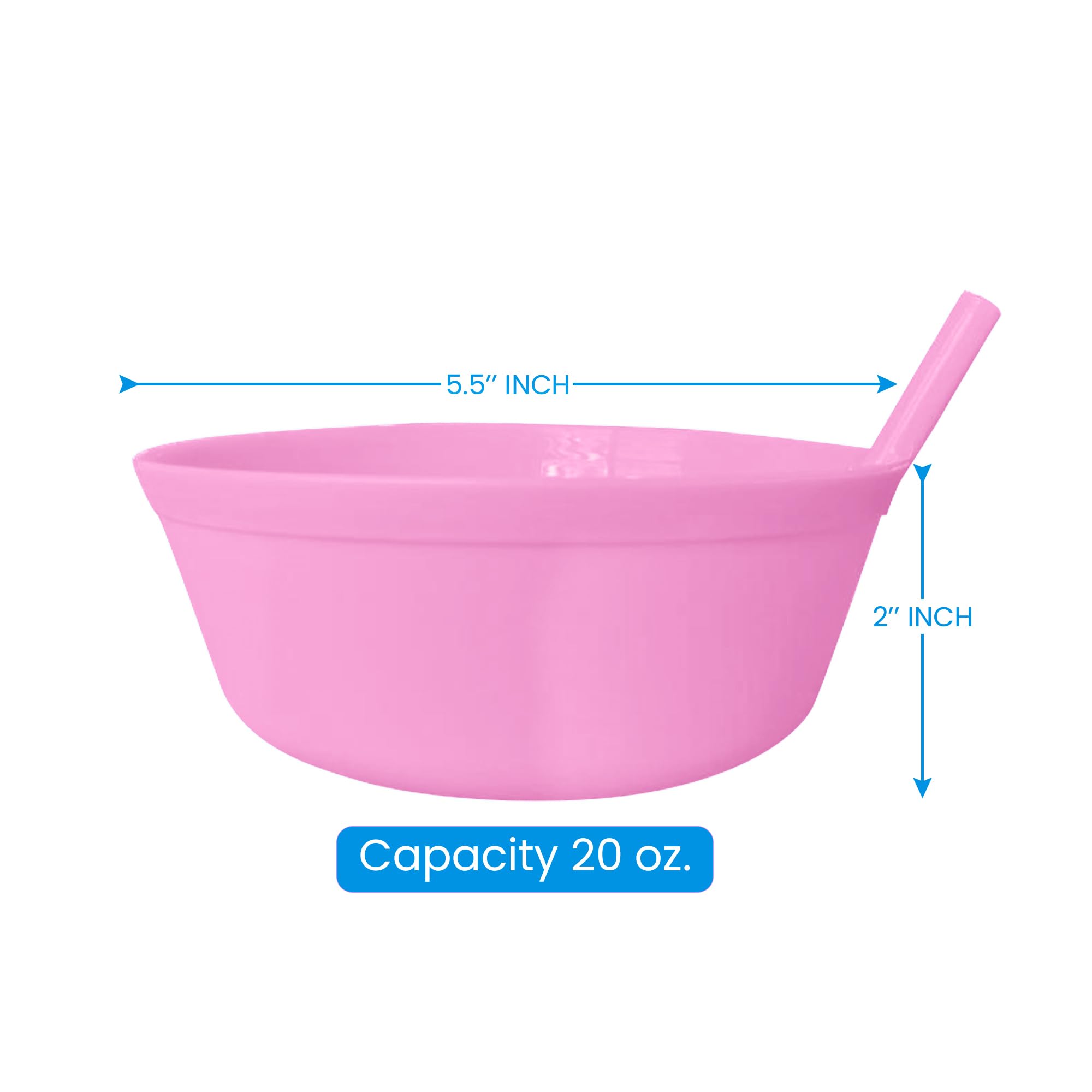 Pack includes 4 bright colors and straw cleaner