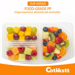 Four-compartment design keeps foods separate