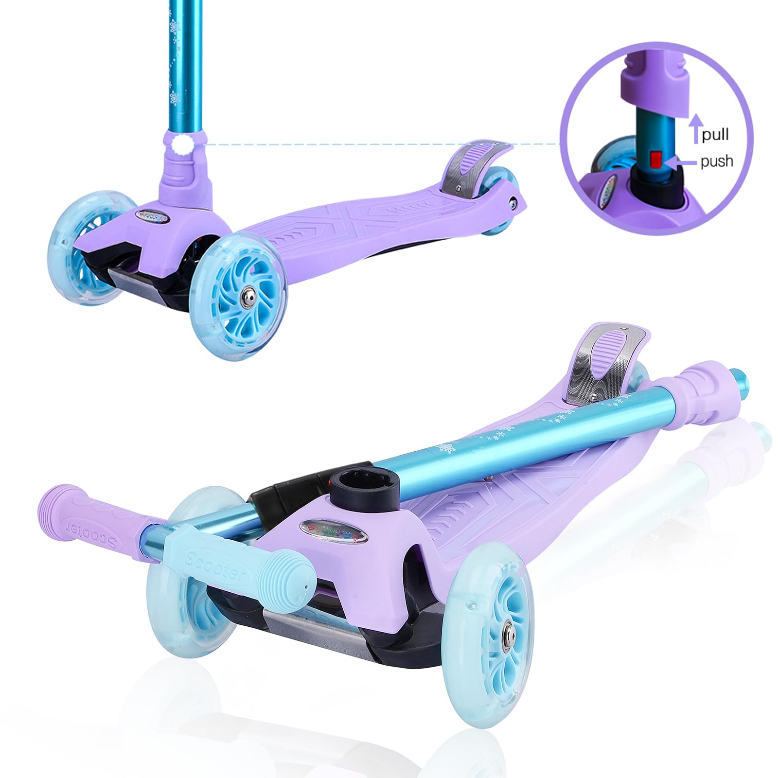 Easy assembly with removable handlebar and red pins