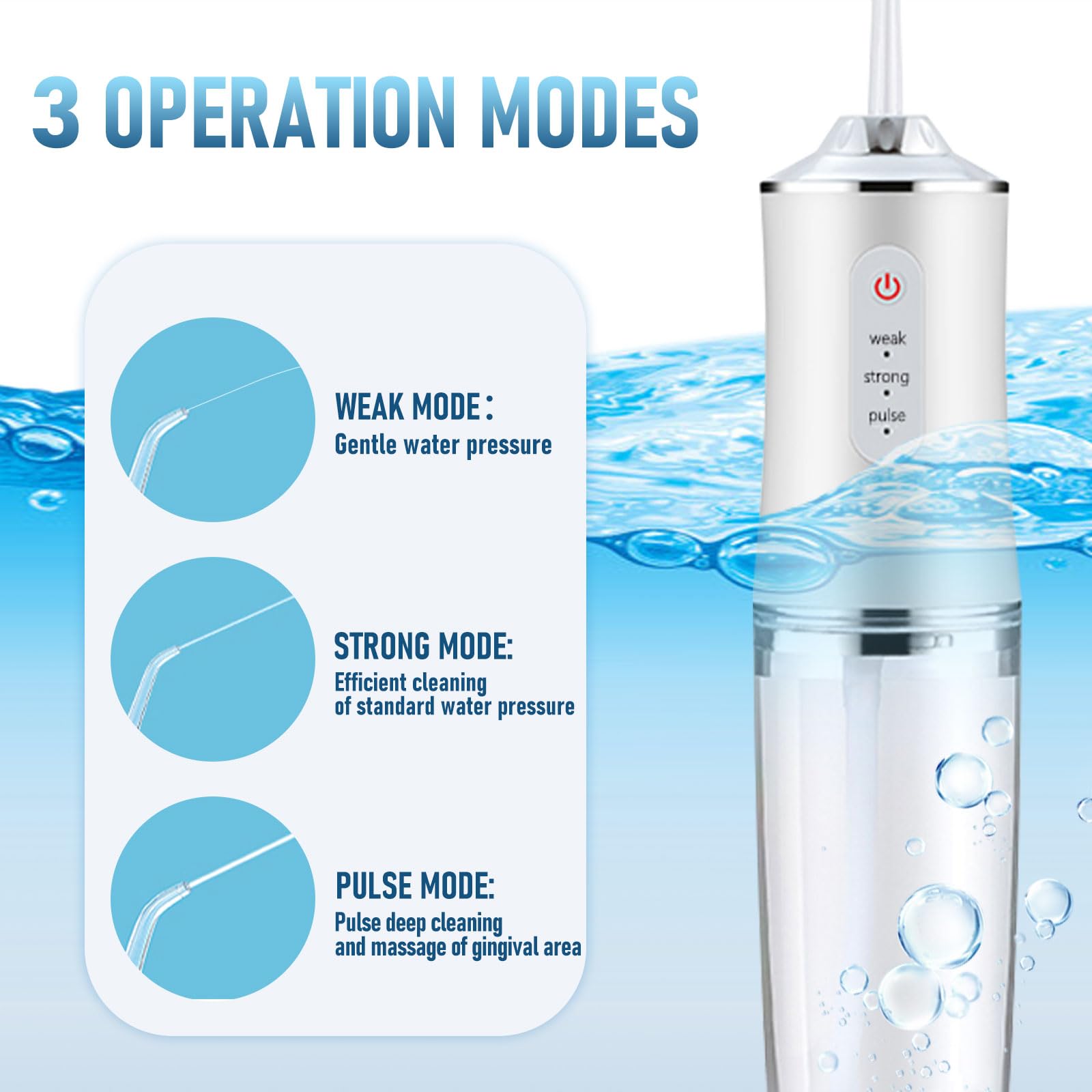 Four interchangeable jet tips included