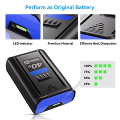 4-LED indicator showing battery level 25 50 75 100