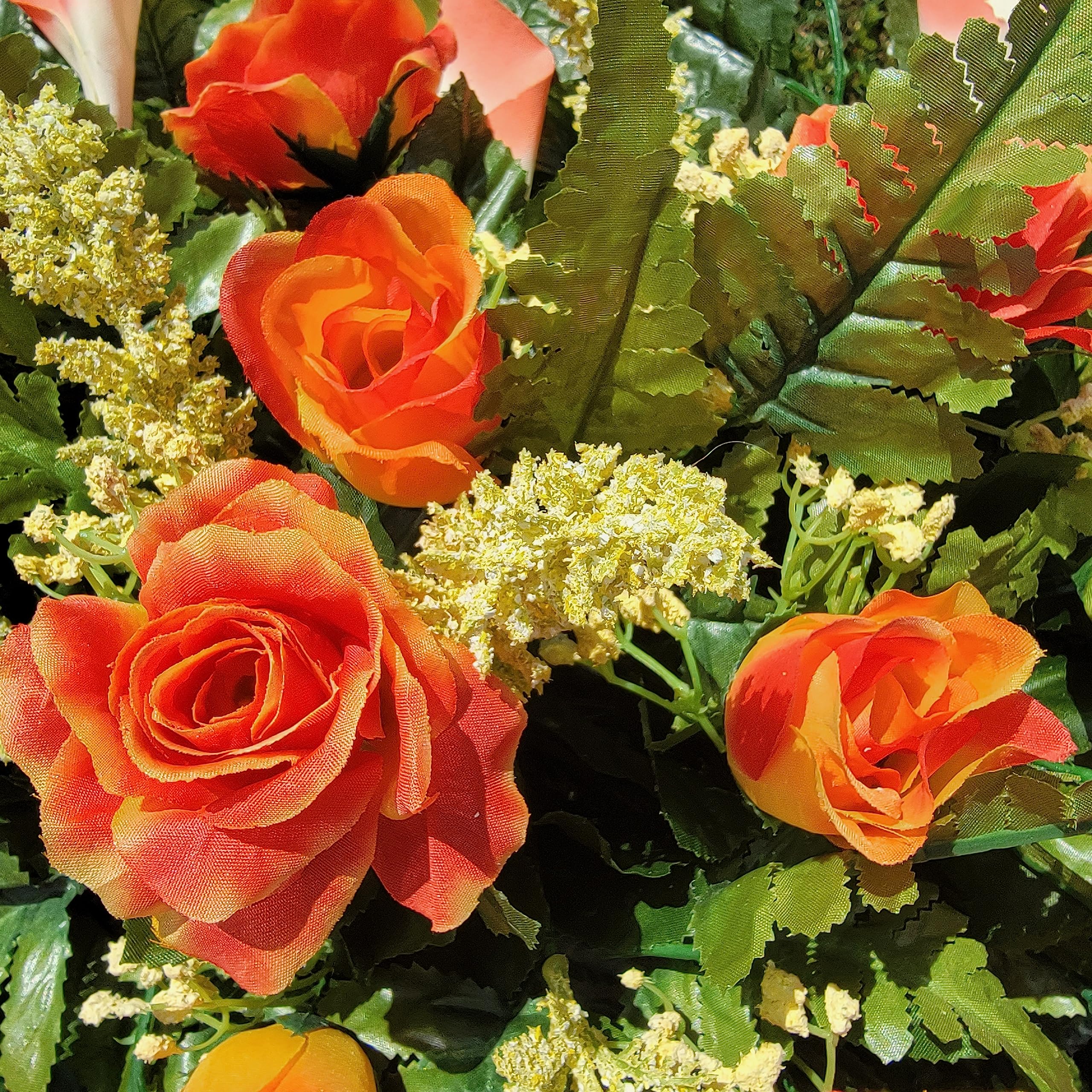 Handmade saddle by floral designers for memorials
