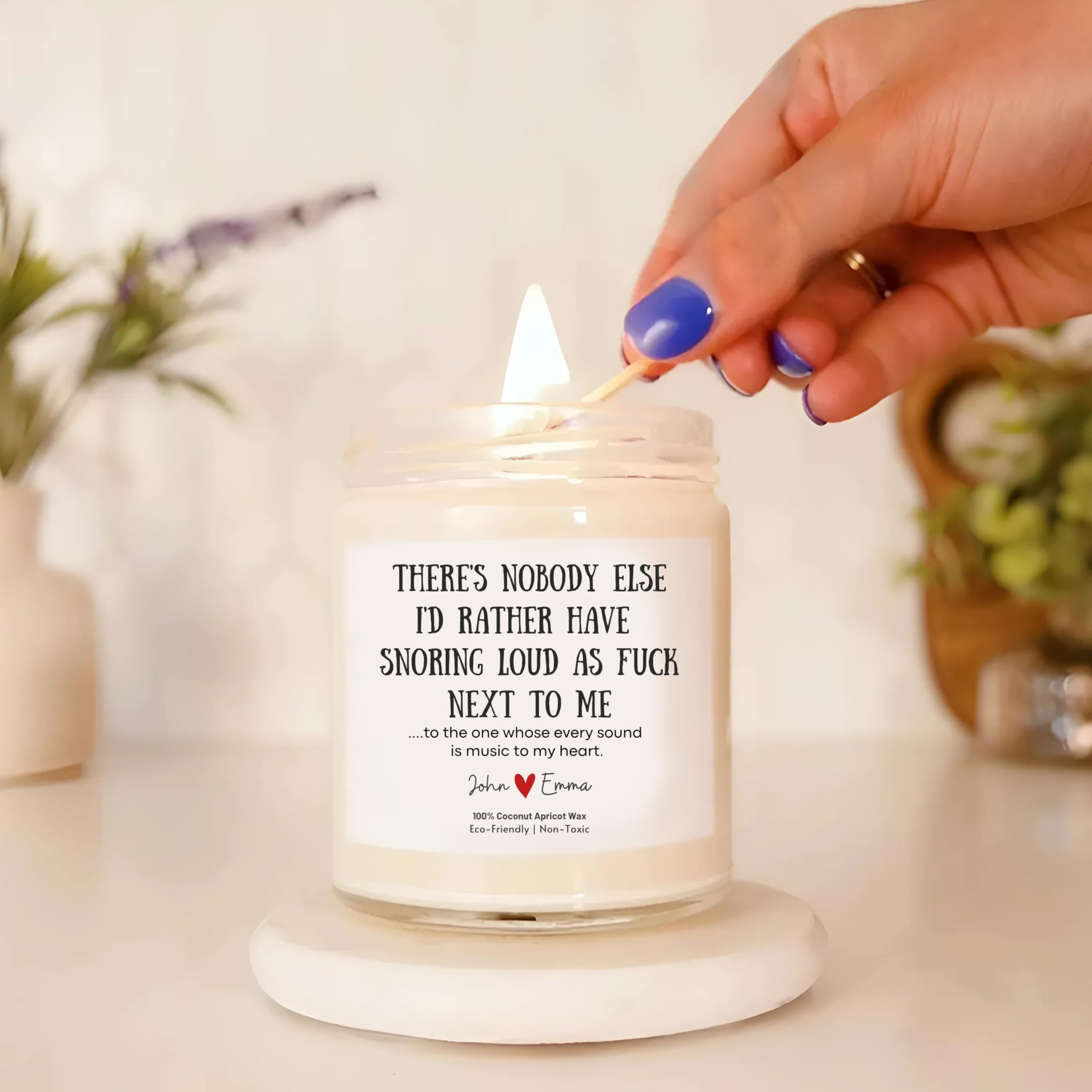 4 oz custom candle with lavender scent option