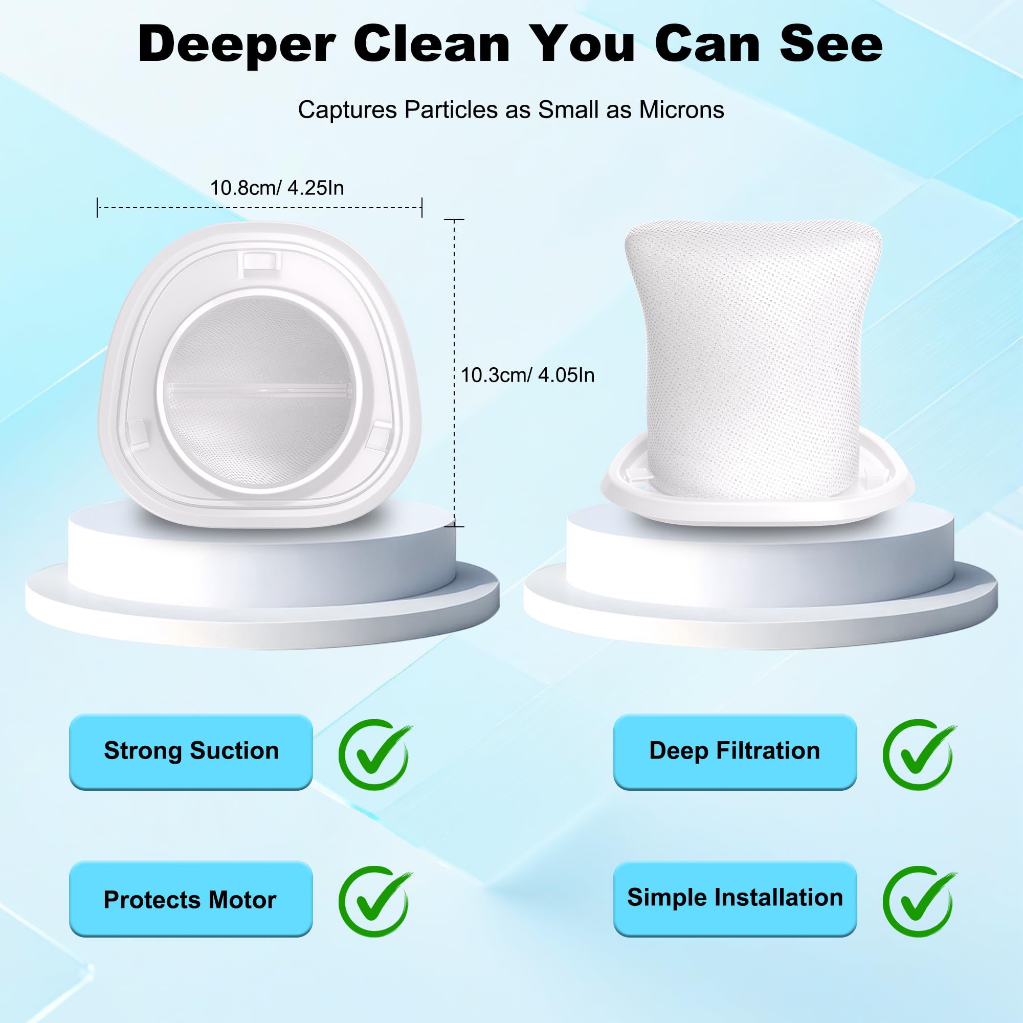 Reinforced washable HNVCF10 filter for Dustbuster