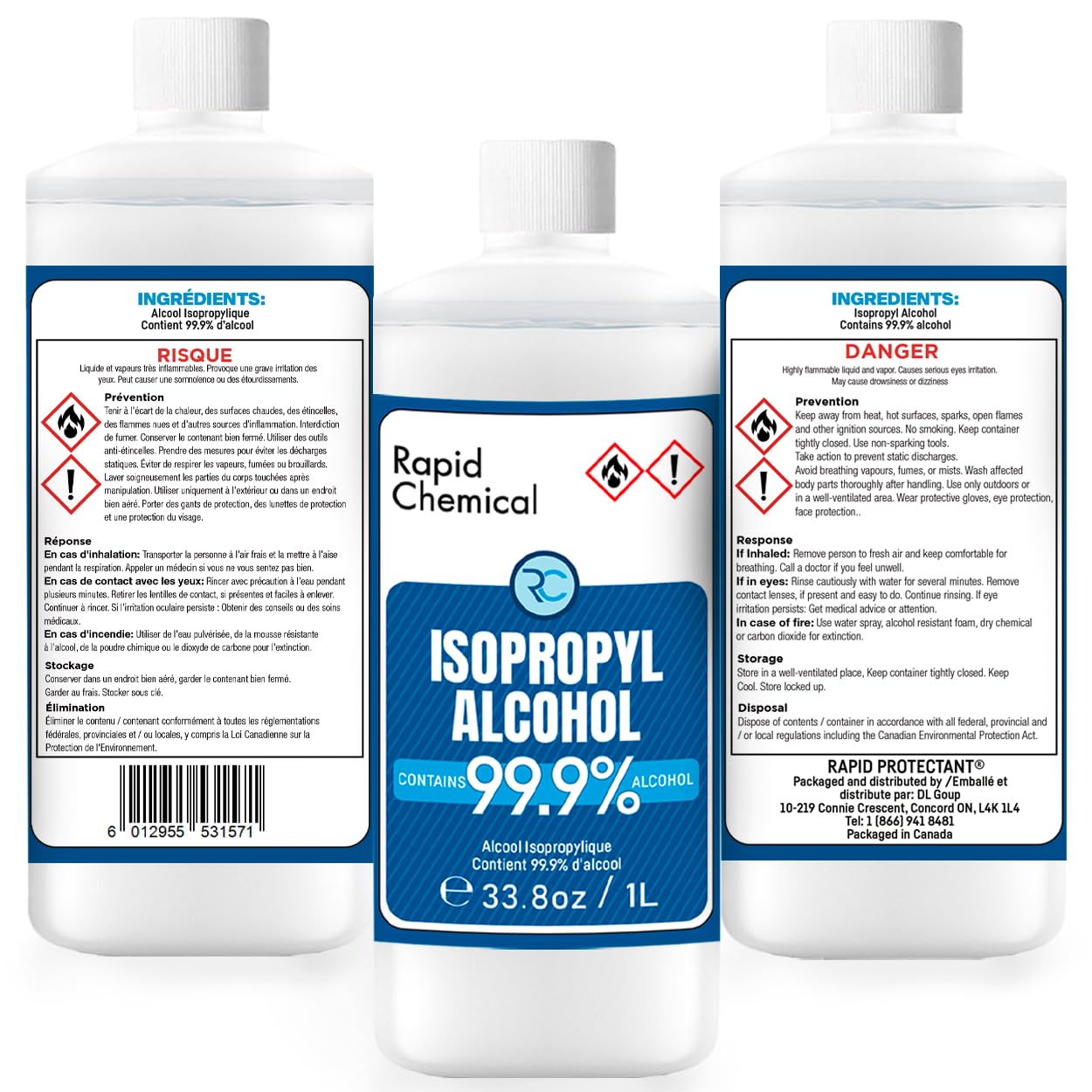 Isopropyl alcohol 4 pack 1 gallon total capacity