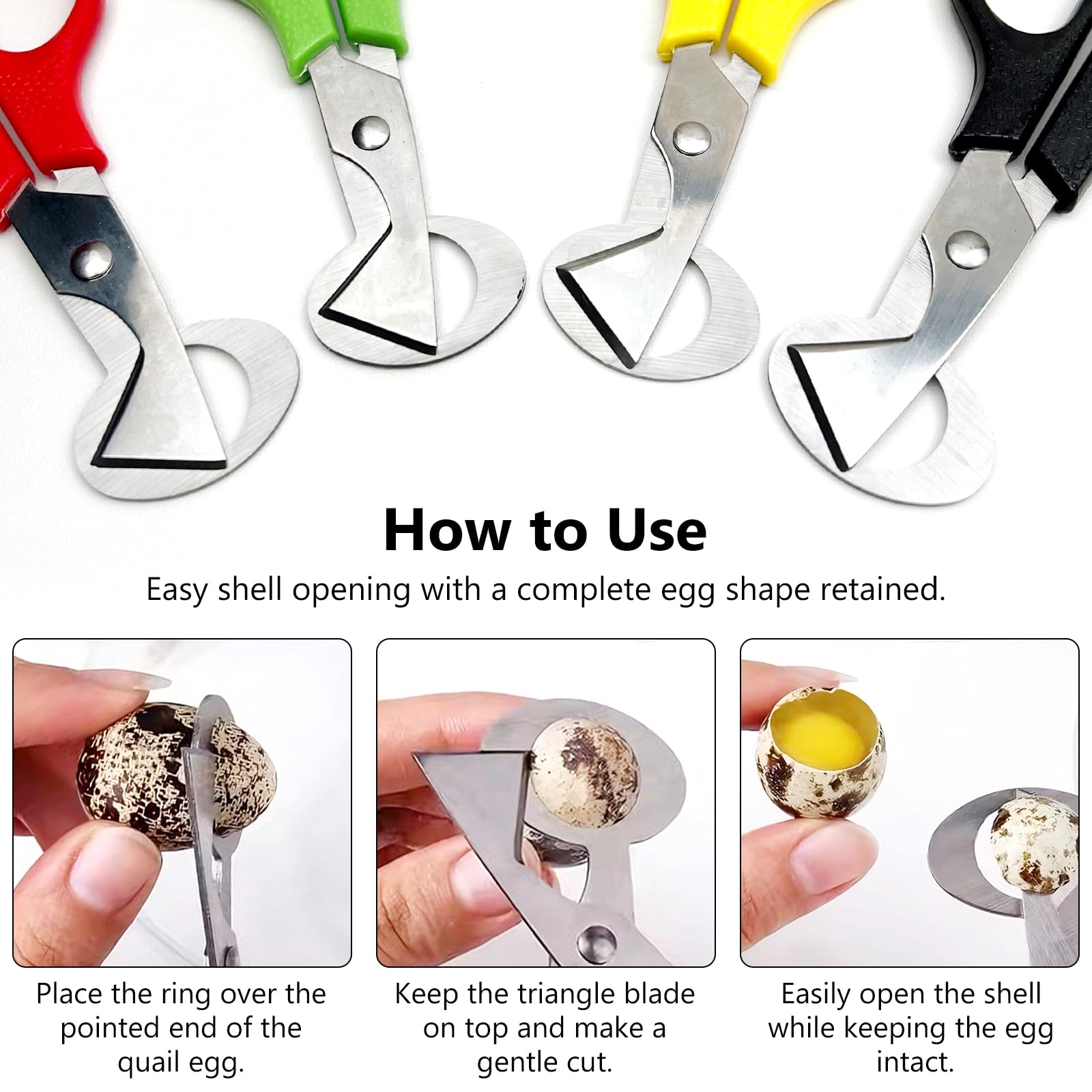 Compact quail egg cutter size 14 x 6 cm