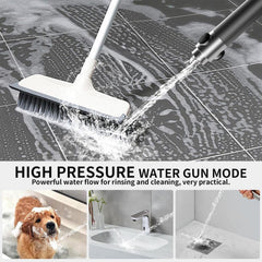 Massage shower head with silicone brushes for scalp relaxation