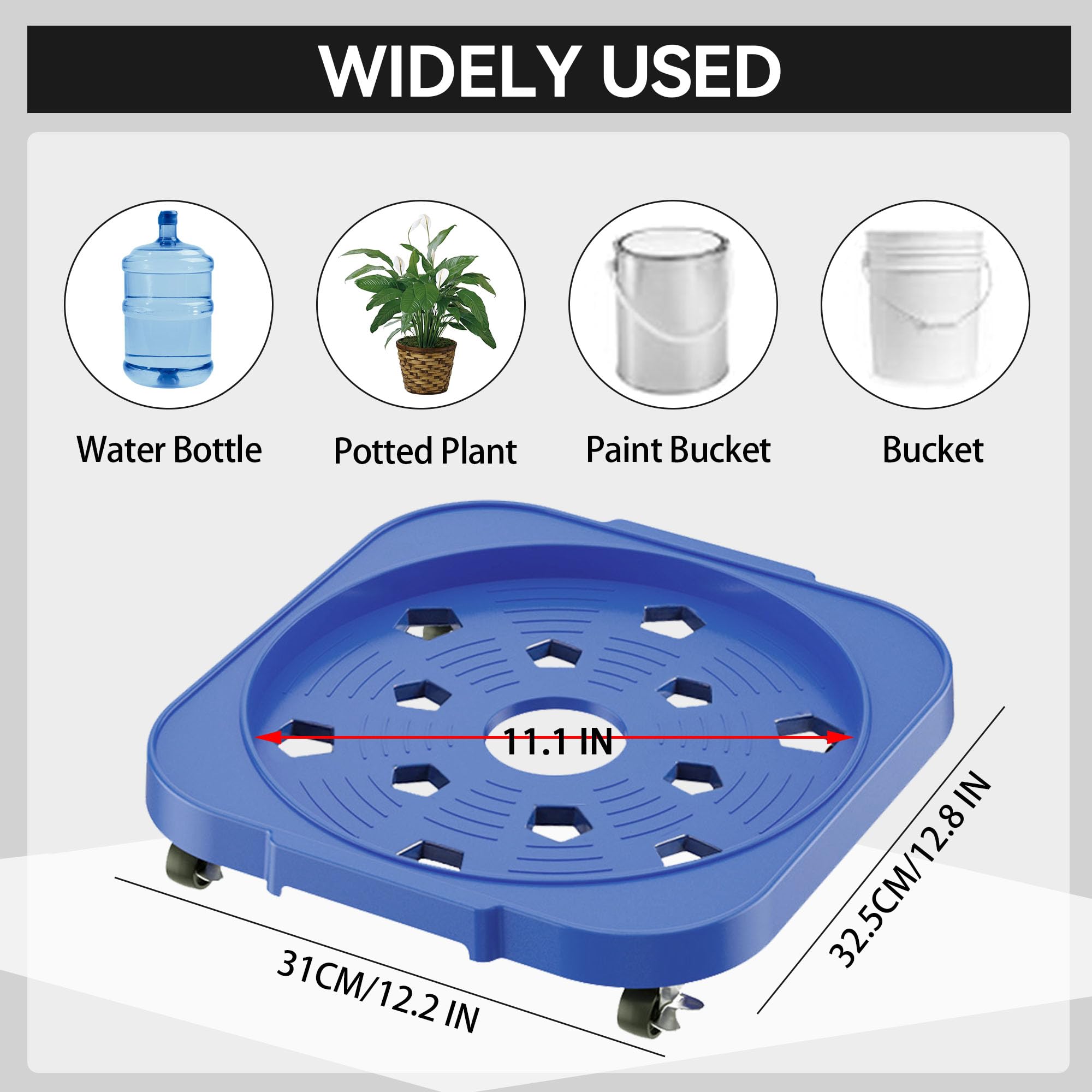 tool-free assembly caddy with wheels