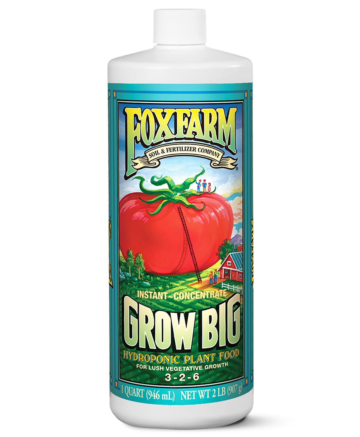 FoxFarm Grow Big Hydroponic Plant Food product label