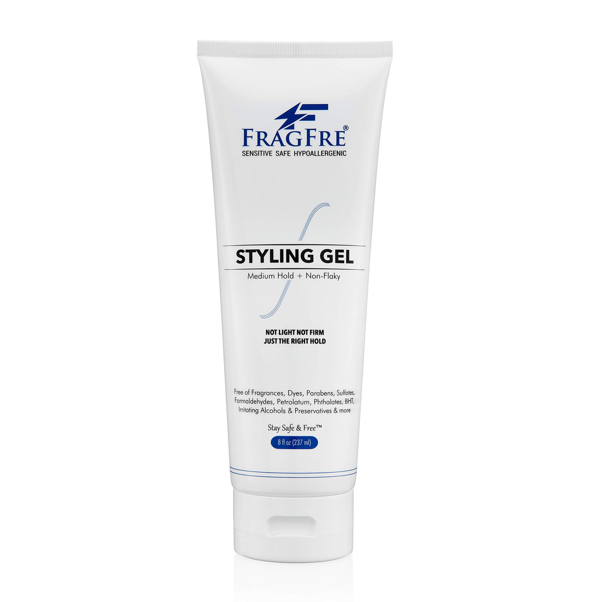 fragfre hair styling gel bottle front view