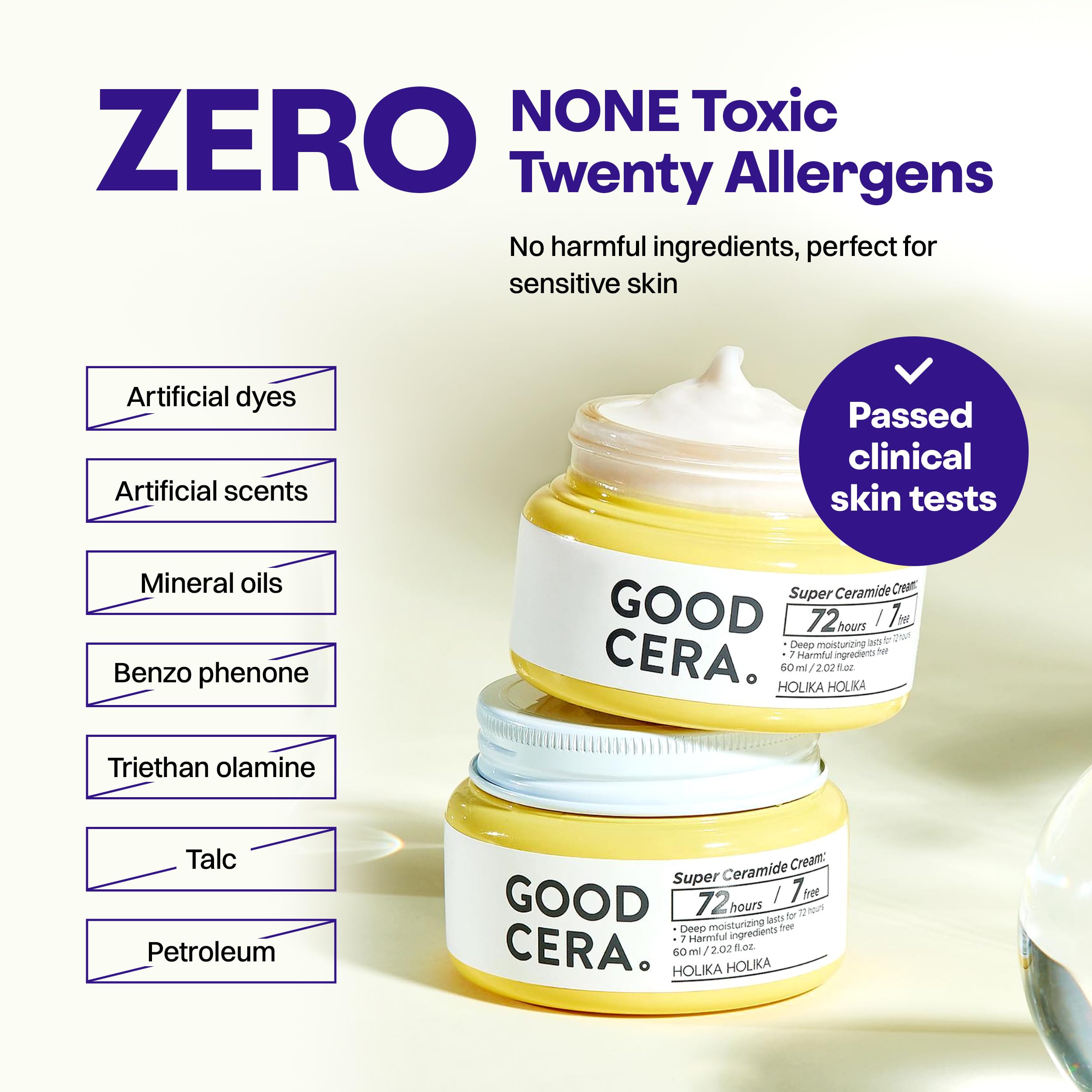 7-free formula with light natural scent from botanical oils