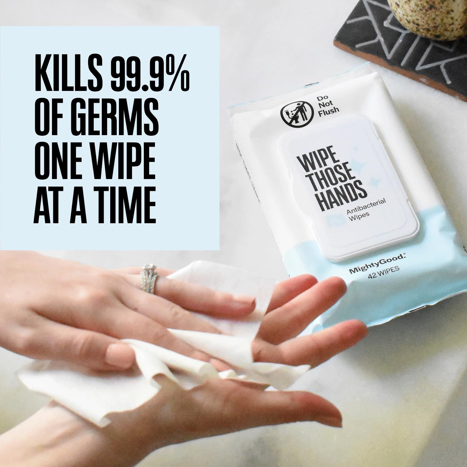 Fragrance-free sanitizing wipes four packs home and car
