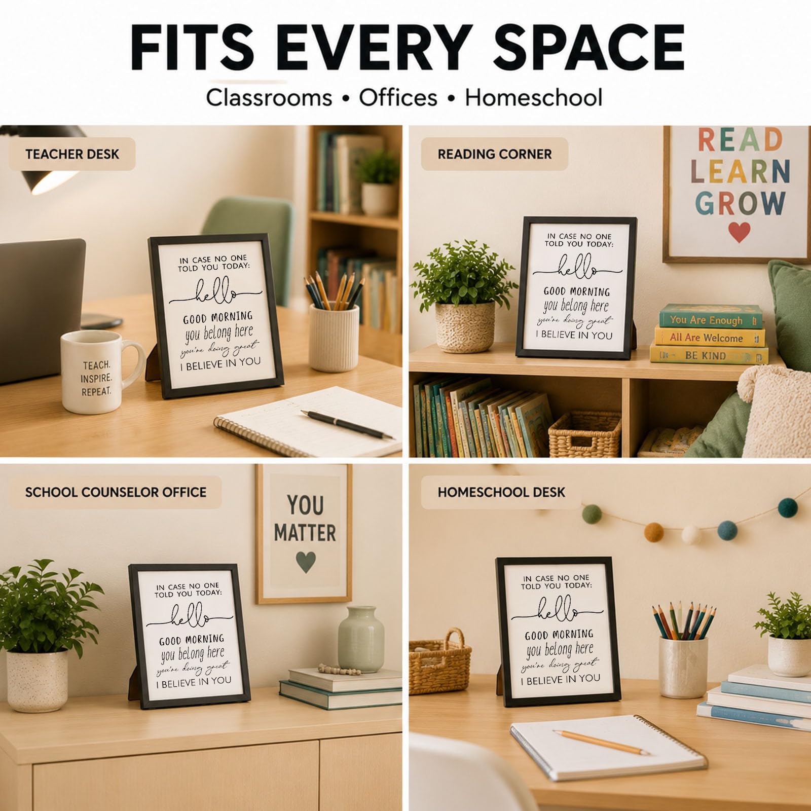 Unframed 8x10 classroom print for desks and boards