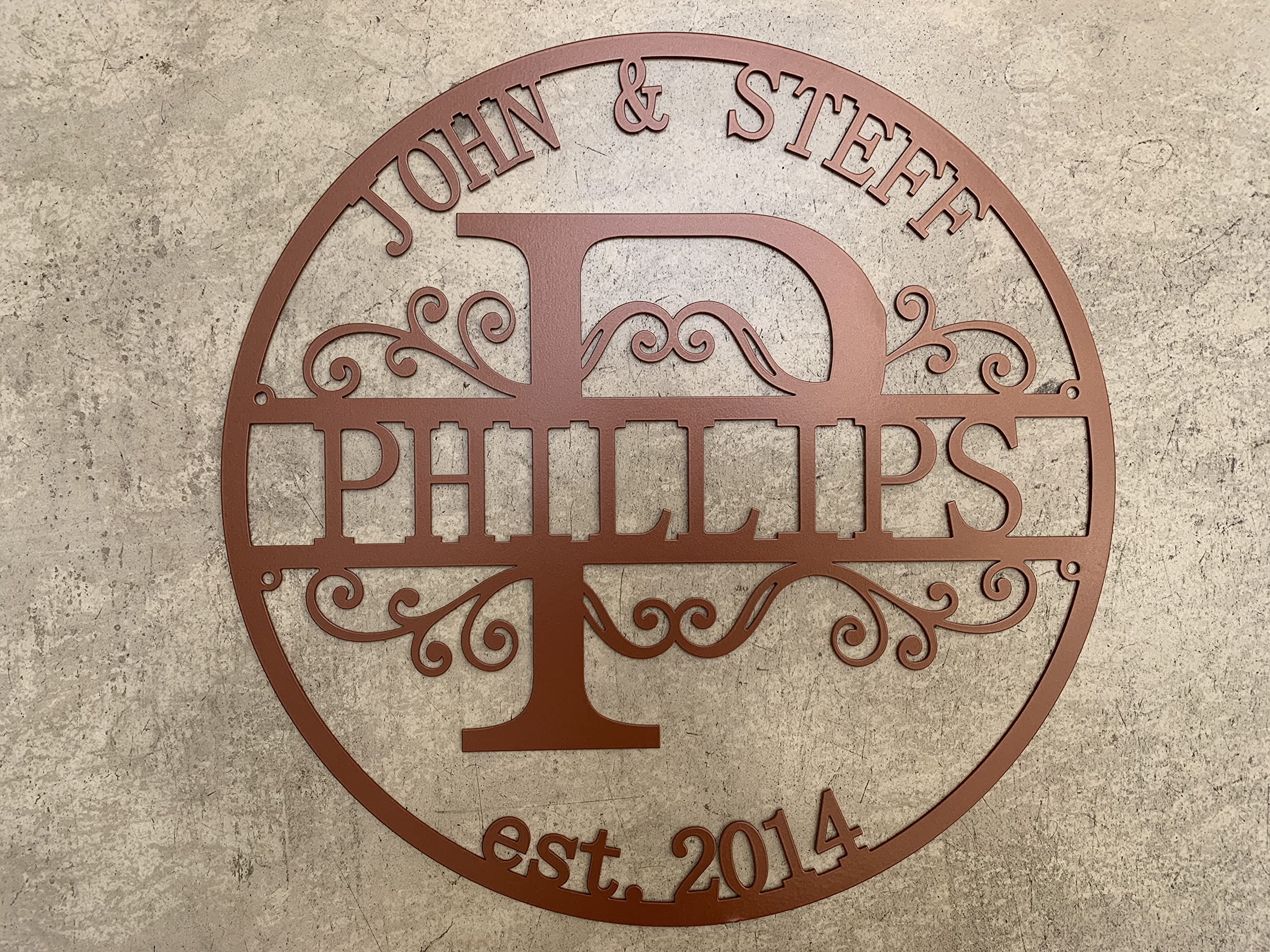 Wedding gift copper sign for home by FranJohnsonHouse