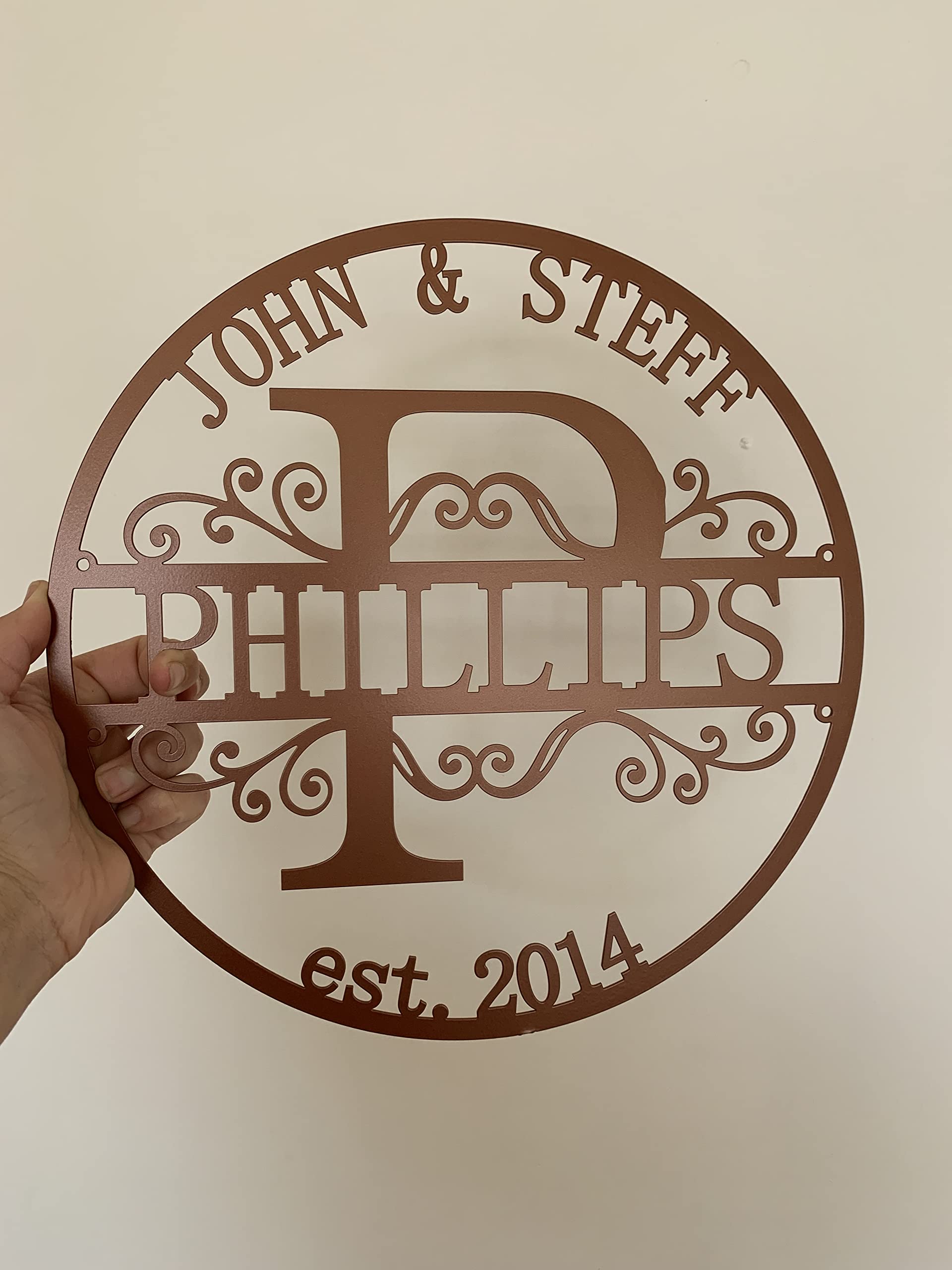 FranJohnsonHouse copper metal sign 18 inch