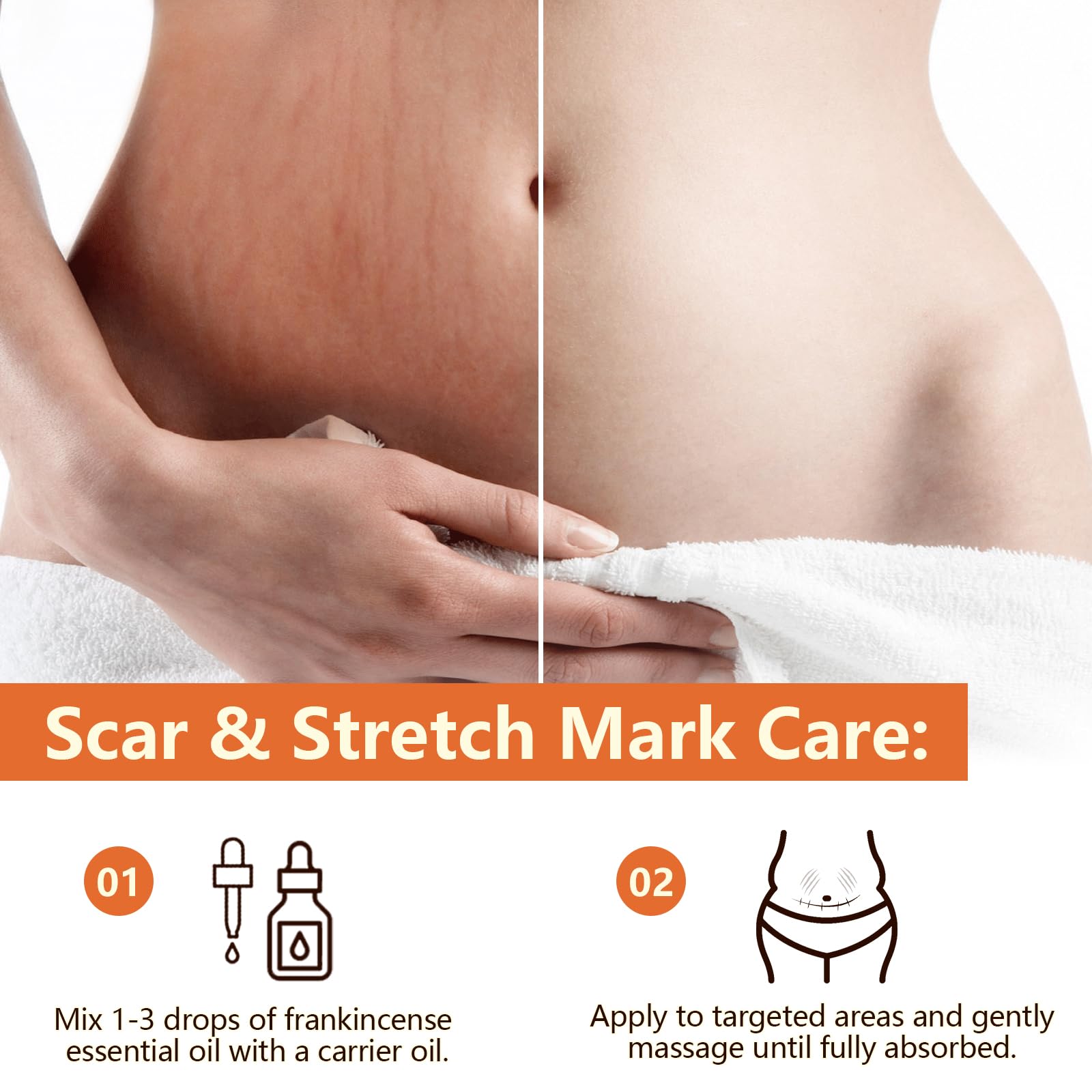 Frankincense essential oil for body massage use