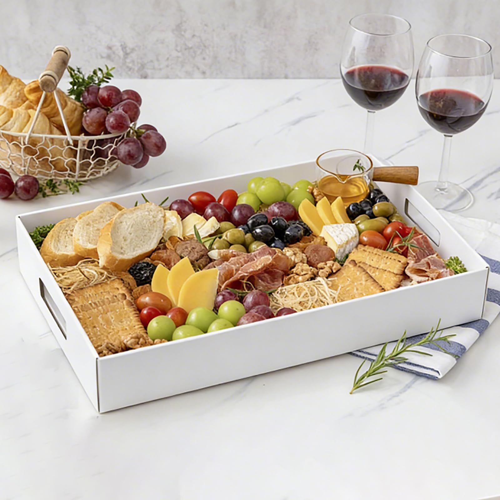 Indoor and outdoor use disposable serving trays by Frcctre