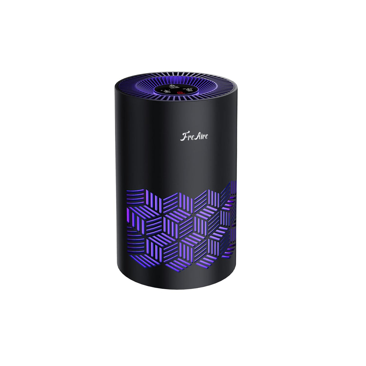 FreAire air purifier for home with RGB lights and 3-level filtration