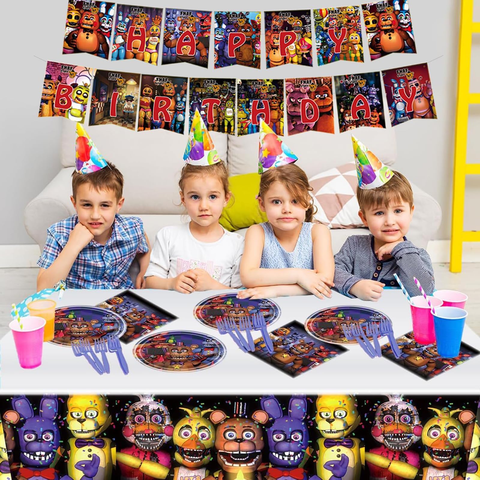 Freddy's party kit components overview