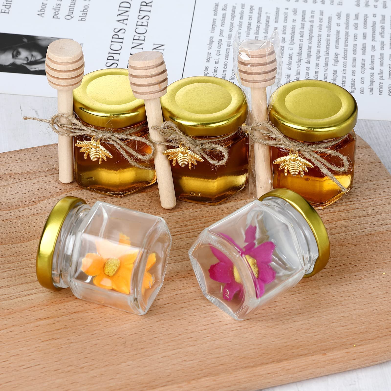 Free twine for gift packaging with jars